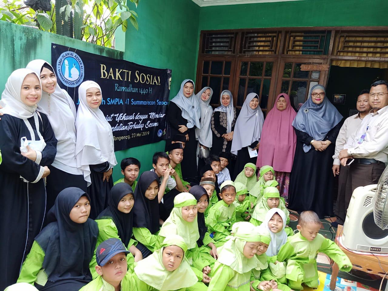 Bakti Sosial & Santunan Anak Yatim SMPIA 41