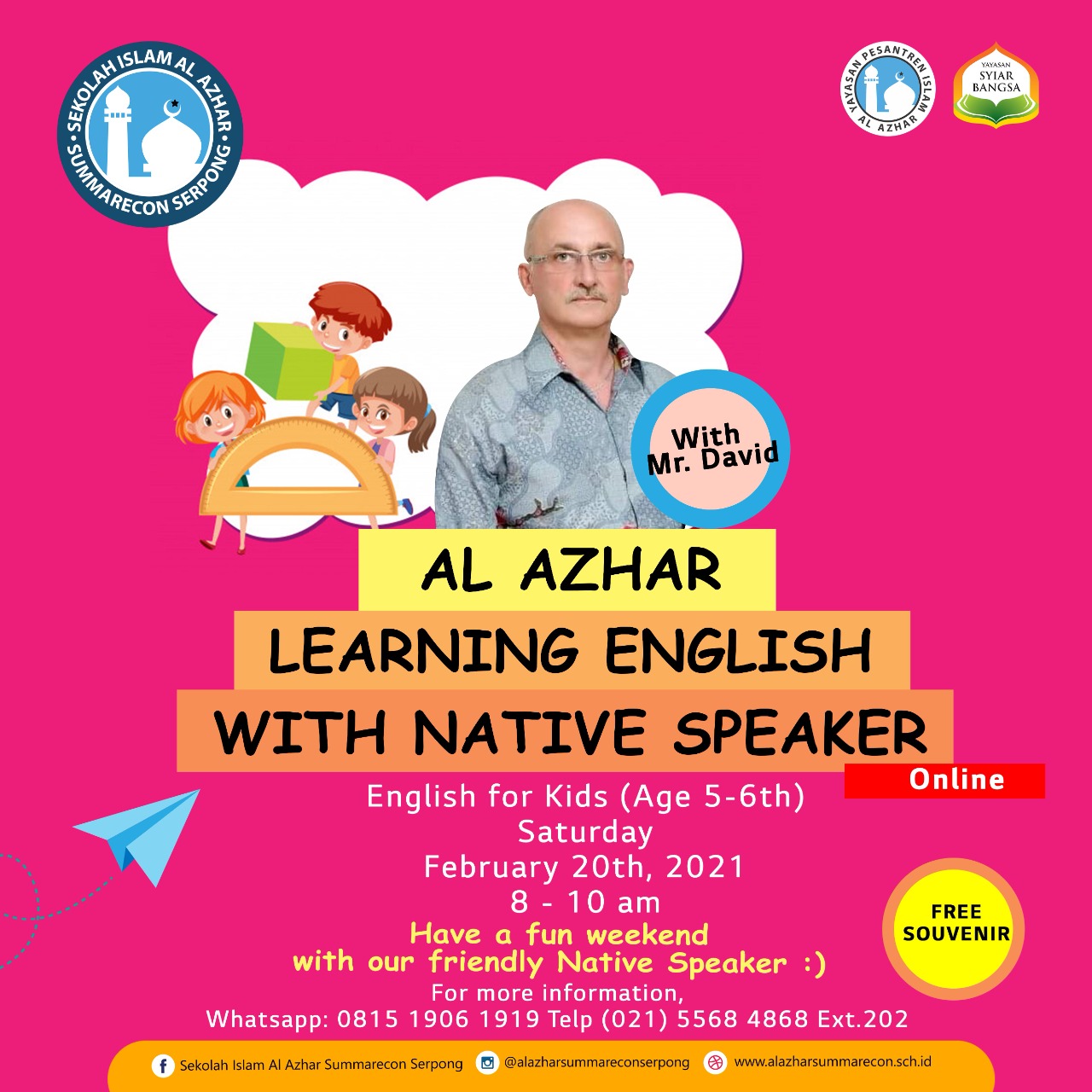 AL AZHAR LEARNING ENGLISH WITH NATIVE SPEAKER SD ISLAM AL AZHAR 61 SUMMARECON SERPONG